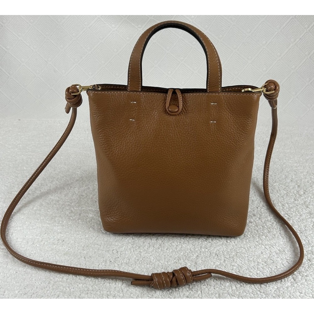 Vera Bradley Leather Mini Original Tote Bag Roasted Pecan Women's **EUC**